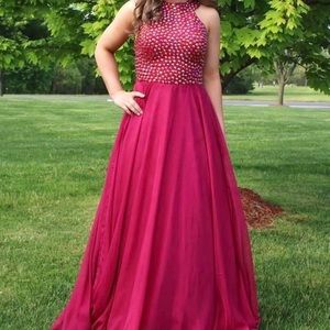 Wine Berry Prom Dress